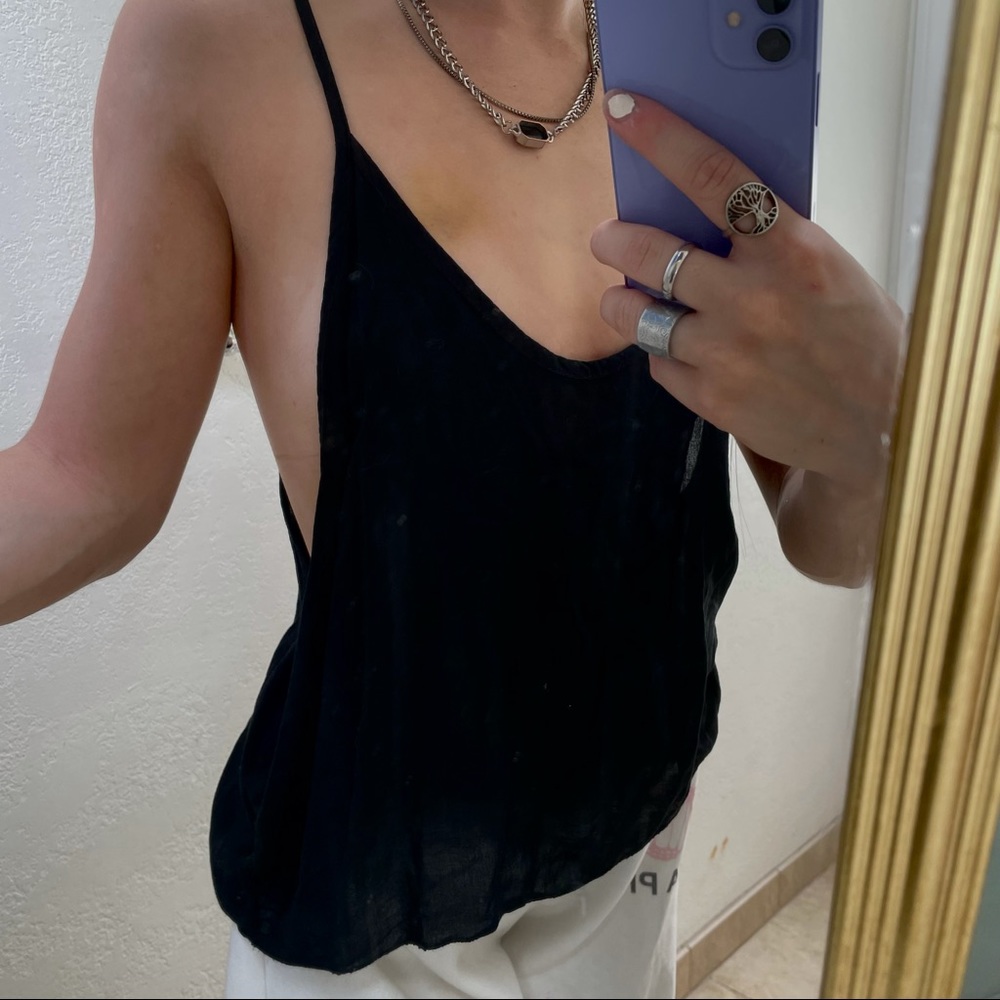 BRANDY MELVILLE BLACK TANK TOP